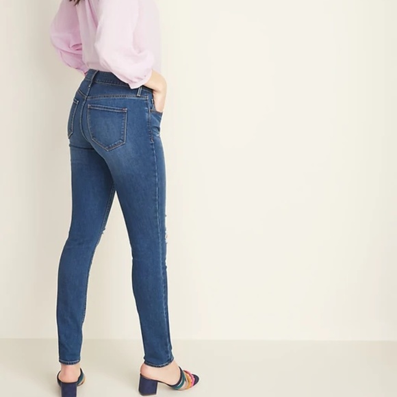 Mid-Rise Distressed Pop Icon Skinny Jeans Size 10 - Picture 3 of 4